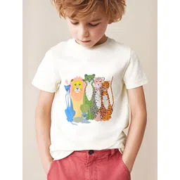 LULU & SKY Boys Printed V-Neck Applique T-shirt-picture-41
