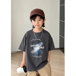 LULU & SKY Boys Printed V-Neck Applique T-shirt-picture-38