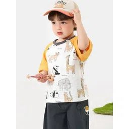 LULU & SKY Boys Printed V-Neck Applique T-shirt-picture-22