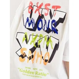 LULU & SKY Boys Printed V-Neck Drop-Shoulder Sleeves Applique T-shirt image 2