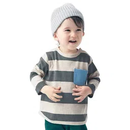 LULU & SKY Boys Striped Pockets T-shirt-picture-12