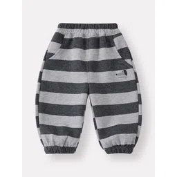 LULU & SKY Boys Striped Relaxed-Fit Patch Work Mid-Rise Trousers-picture-25