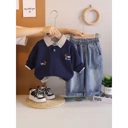 LULU & SKY Boys T-shirt with Trousers-picture-27
