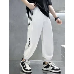 LULU & SKY Boys Tapered Fit High-Rise Joggers Trousers-picture-19