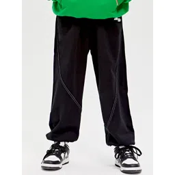 LULU & SKY Boys Tapered Fit High-Rise Trousers-picture-25