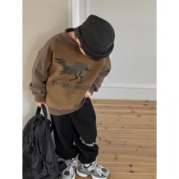 LULU & SKY Boys Tapered Fit High-Rise Trousers image 3