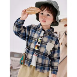 LULU & SKY Boys Tartan Checks Opaque Checked Casual Shirt-picture-52