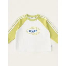 LULU & SKY Boys Typography Drop-Shoulder Sleeves Pure Cotton Applique T-shirt-picture-19