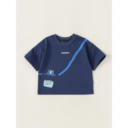 LULU & SKY Boys Typography Printed Applique T-shirt-picture-23
