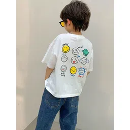 LULU & SKY Boys Typography Printed Applique T-shirt-picture-14