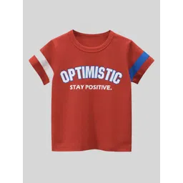 LULU & SKY Boys Typography Printed Applique T-shirt-picture-11