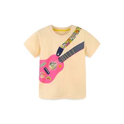 LULU & SKY Boys Typography Printed V-Neck T-shirt-picture-46