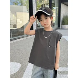 LULU & SKY Boys V-Neck Pockets T-shirt-picture-29