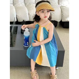 LULU & SKY Colourblocked A-Line Dress-picture-18