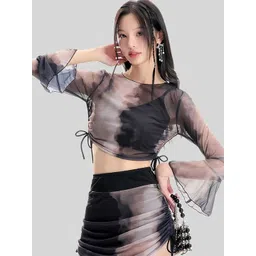 LULU & SKY Dyed 4 Pcs Swimwear Coverup Set-picture-34