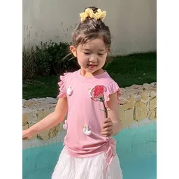 LULU & SKY Floral Extended Sleeves Cotton Top-picture-39