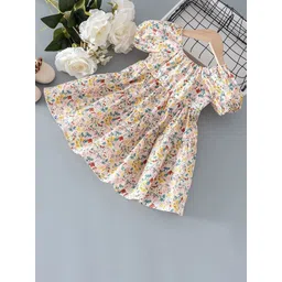 LULU & SKY Floral Print Bell Sleeve Fit & Flare Dress-picture-10