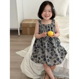 LULU & SKY Floral Print Empire Dress-picture-48