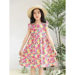 LULU & SKY Floral Print Fit & Flare Dress-picture-35