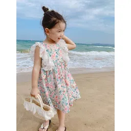 LULU & SKY Floral Print Flutter Sleeve Fit & Flare Maxi Dress-picture-15