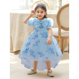 LULU & SKY Floral Print Flutter Sleeve Fit & Flare Midi Dress-picture-25