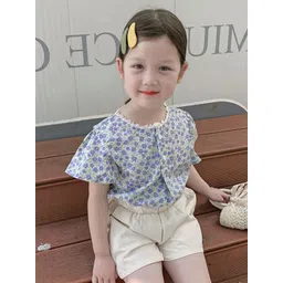 LULU & SKY Floral Print Flutter Sleeve Top-picture-15