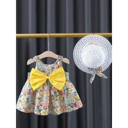 LULU & SKY Floral Print Halter Neck Fit & Flare Dress-picture-16