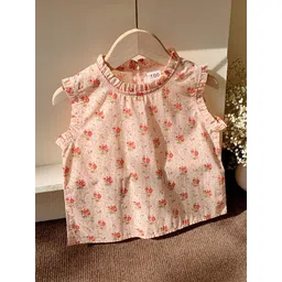 LULU & SKY Floral Print Kimono Sleeve Cotton Top-picture-53