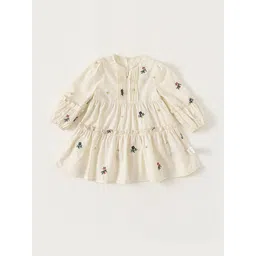 LULU & SKY Floral Print Puff Sleeve A-Line Dress-picture-27