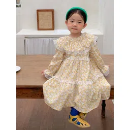 LULU & SKY Floral Print Puff Sleeve Fit & Flare Dress-picture-27