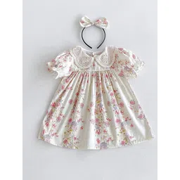 LULU & SKY Floral Print Puff Sleeve Fit & Flare Dress-picture-29