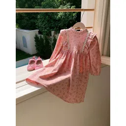 LULU & SKY Floral Print Puff Sleeve Fit & Flare Dress-picture-24