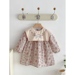 LULU & SKY Floral Print Puff Sleeve Fit & Flare Dress-picture-25