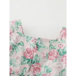 LULU & SKY Floral Print Puff Sleeve Fit & Flare Dress image 2