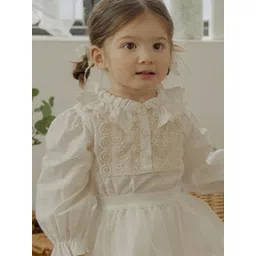 LULU & SKY Floral Puff Sleeve Organic Cotton Top-picture-49