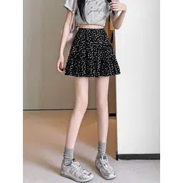 LULU & SKY Floral Tiered Mini Skirt-picture-48