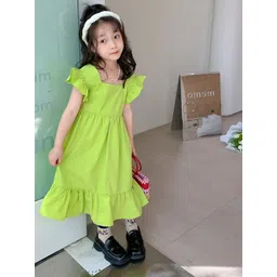 LULU & SKY Flutter Sleeve A-Line Dress-picture-51