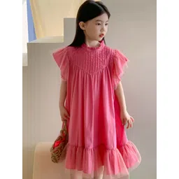 LULU & SKY Flutter Sleeve A-Line Dress-picture-16