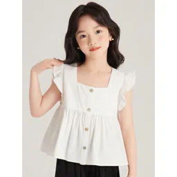 LULU & SKY Flutter Sleeve Cotton Top-picture-50