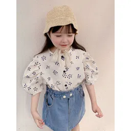 LULU & SKY Girl Floral Print Cotton Top-picture-24