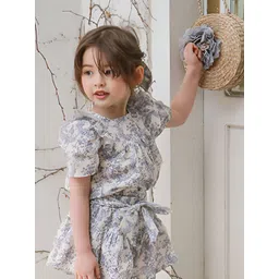 LULU & SKY Girls Biker Printed Mandarin Collar Applique T-shirt-picture-15