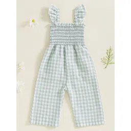 LULU & SKY Girls Checked Basic Jumpsuit-picture-47