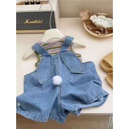 LULU & SKY Girls Checked Jumpsuit-picture-36