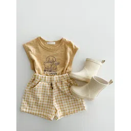 LULU & SKY Girls Checked Loose Fit Technology Shorts-picture-24