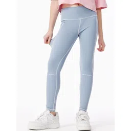 LULU & SKY Girls Contrast Stitch Activewear Tights-picture-15