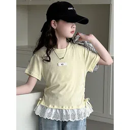 LULU & SKY Girls Cotton Short Sleeves Top-picture-31