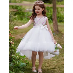 LULU & SKY Girls Embellished Fit & Flare High-low Tulle Dress-picture-50