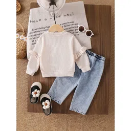 LULU & SKY Girls Embellished T-shirt with Trousers-picture-12