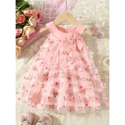 LULU & SKY Girls Floral Print Fit & Flare Dress-picture-10