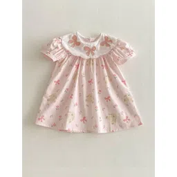 LULU & SKY Girls Floral Printed A-Line Dress-picture-35